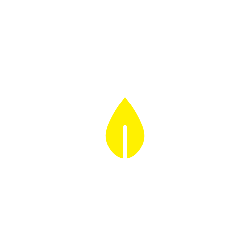 icono de energía renovable con gota y rayo amarillo